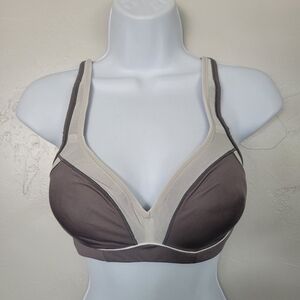 Natori NWT Women's 34C Zen Contour Convertible Sports Bra Grey Feather